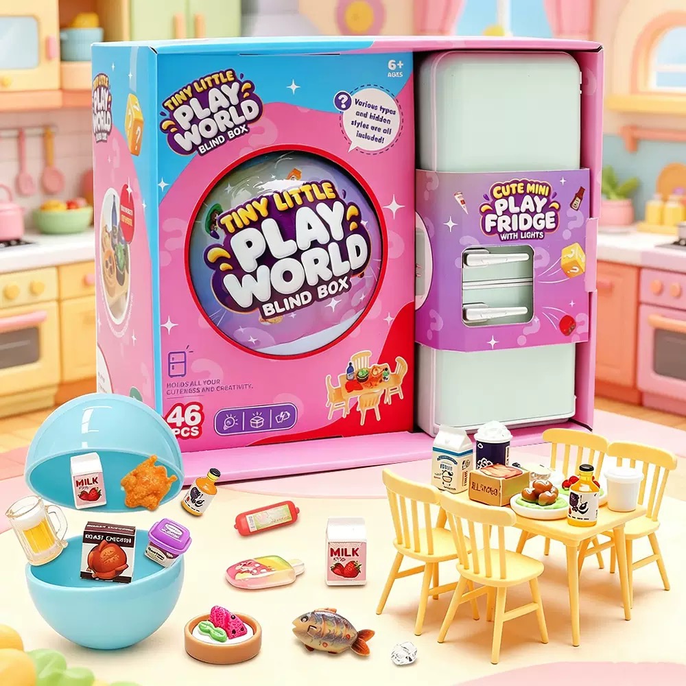 Food Storage On Table - مجموعة ألعاب صندوق المفاجآت على شكل