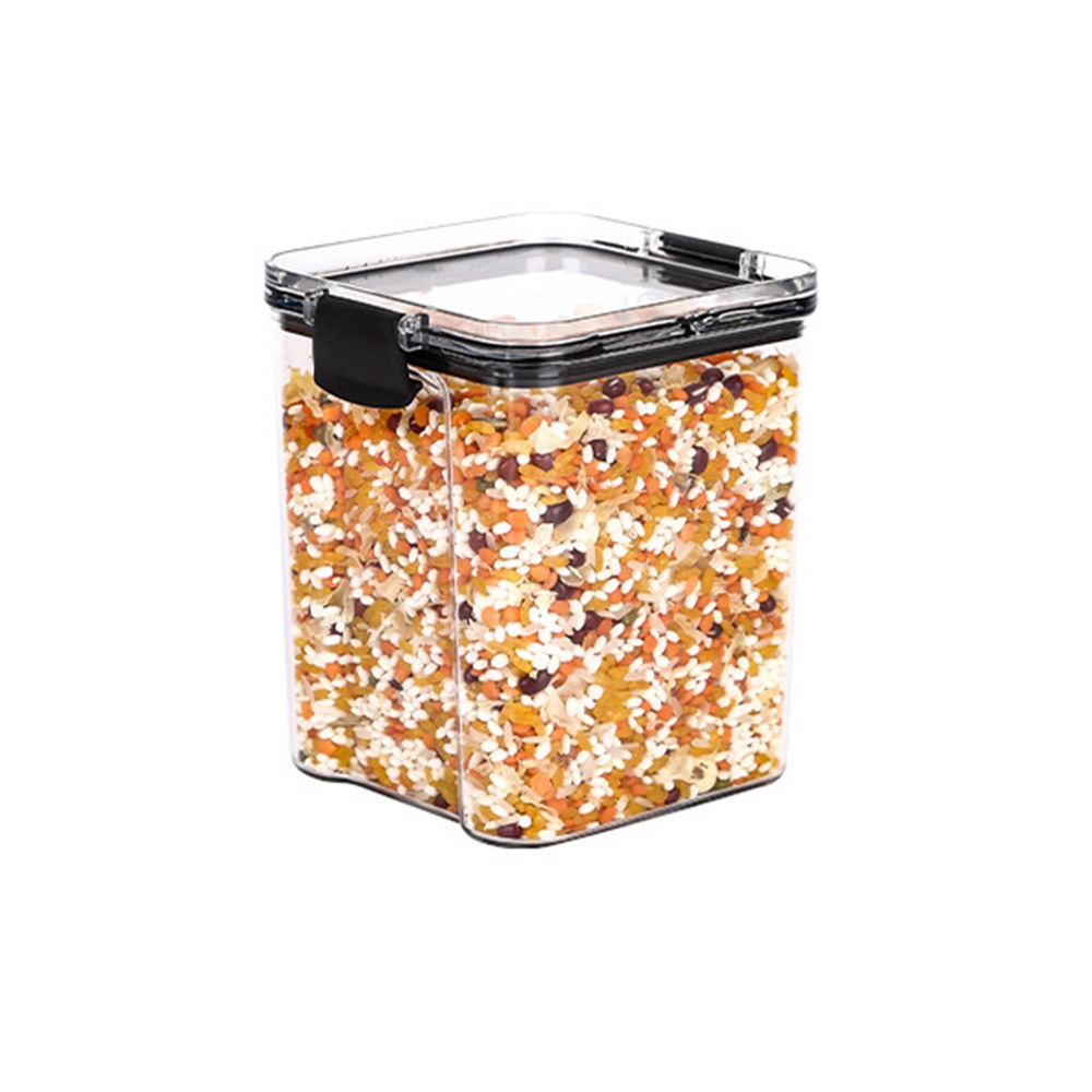 Stackable Pantry Bin - حاوية تخزين طعام شفافة بغطاء محكم