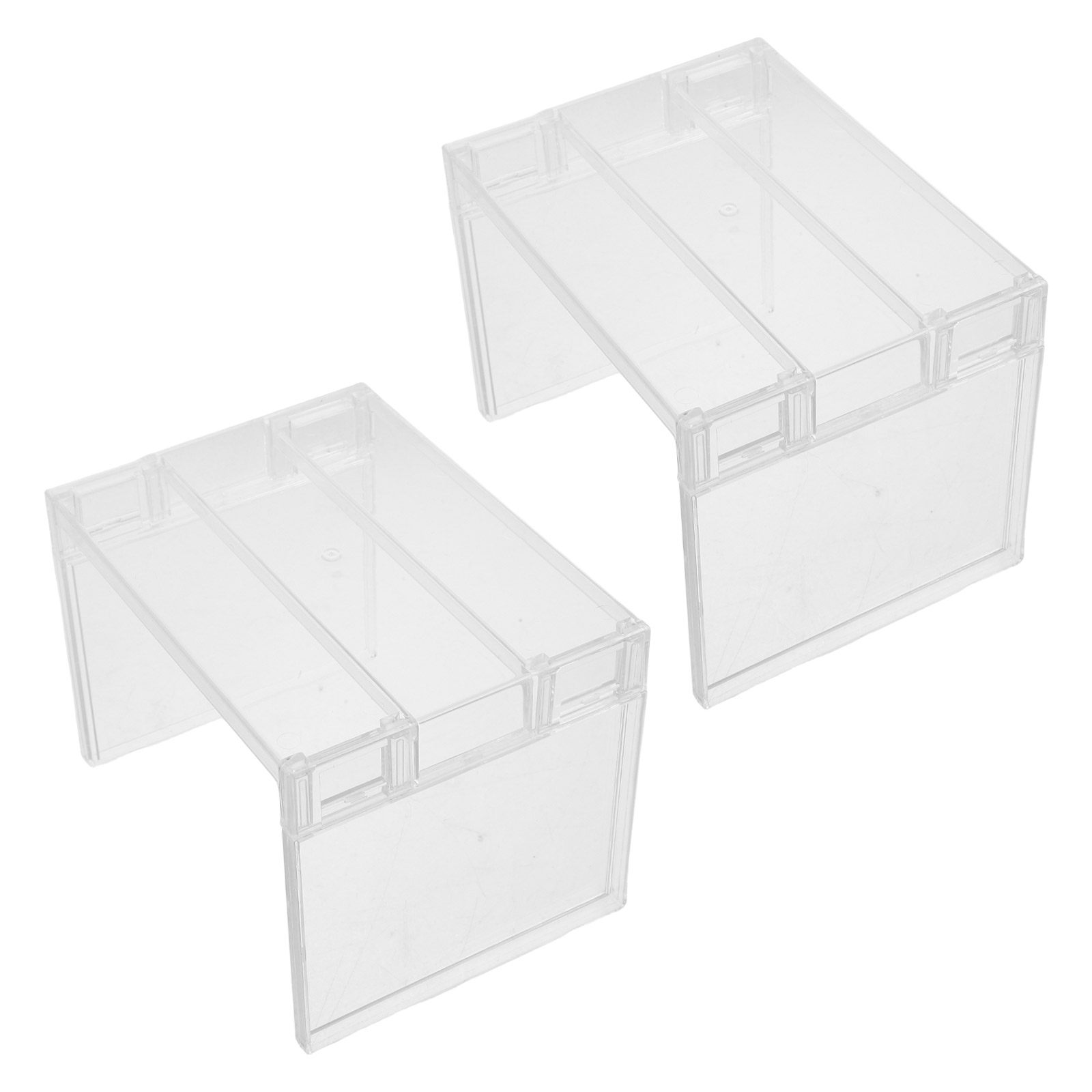 Food Storage Freezer - قطعتان من رف تنظيم الثلاجة الشفاف،