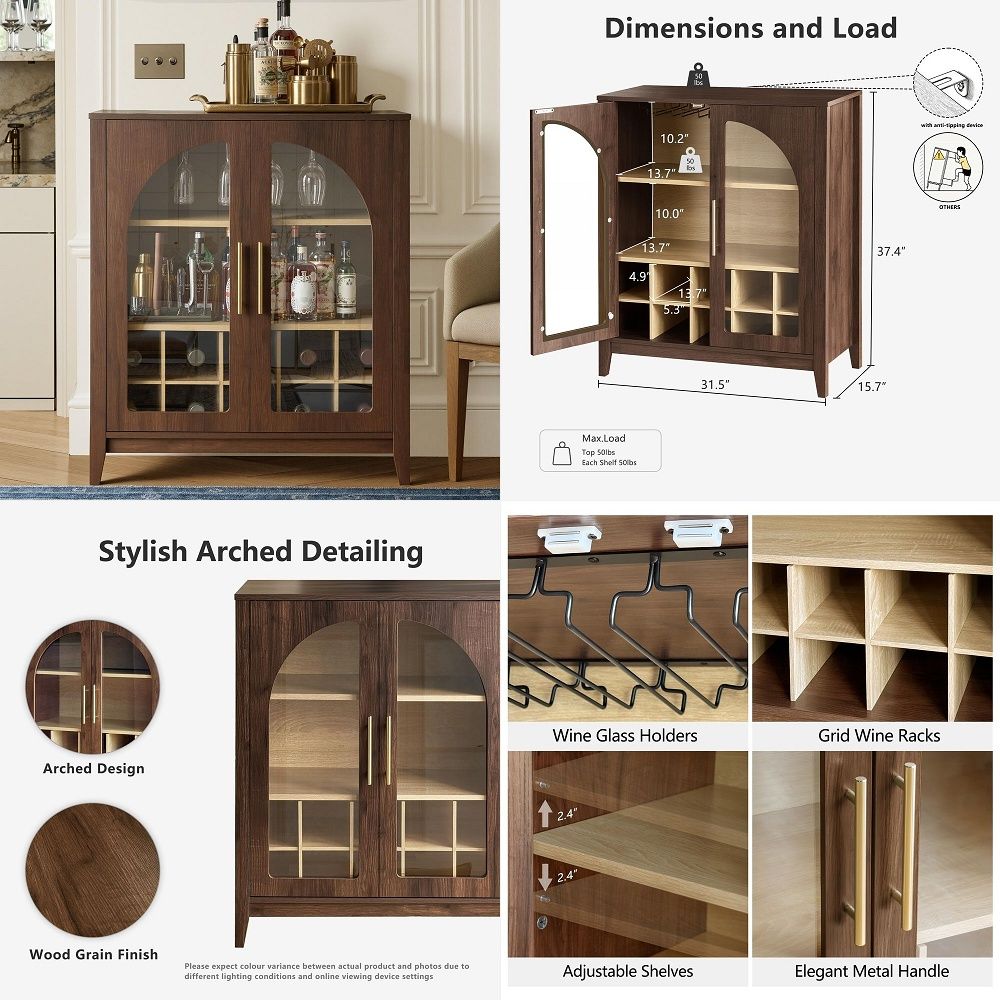 Food Storage In Pantry - خزانة تخزين طويلة بتصميم مموج مع