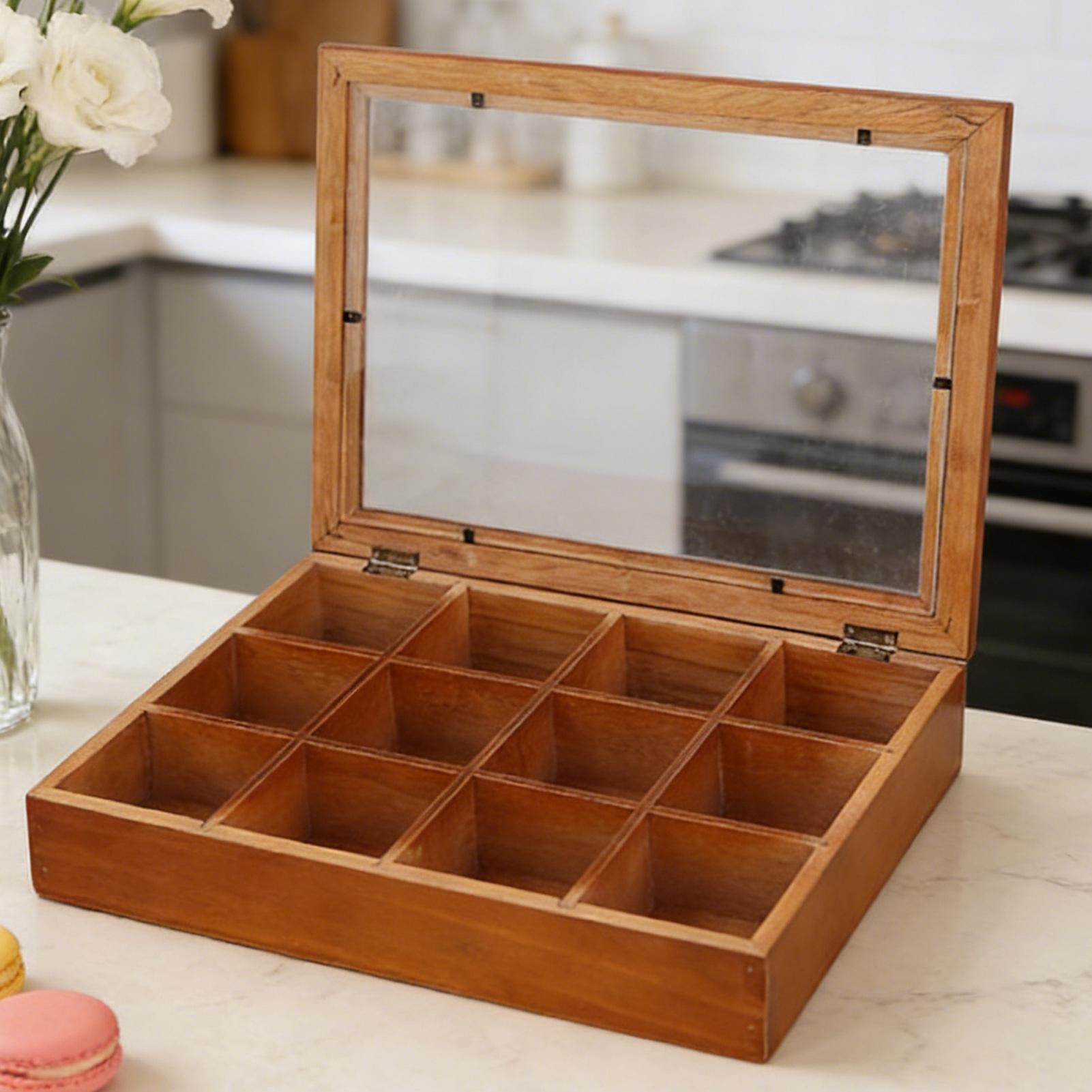 Stackable Pantry Bin - صندوق تخزين أكياس الشاي بـ 12