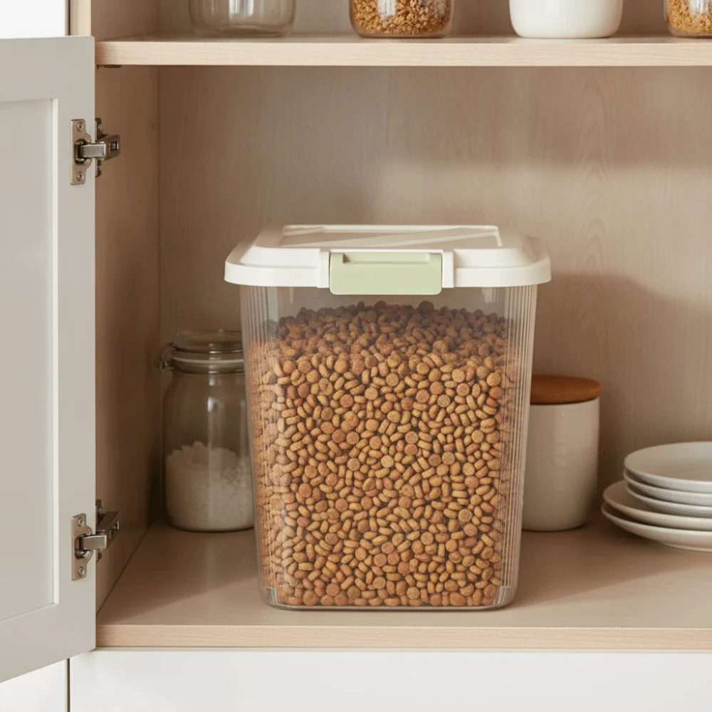 Food Storage With Wheels - صندوق تخزين الأرز المتين المقاوم للحشرات