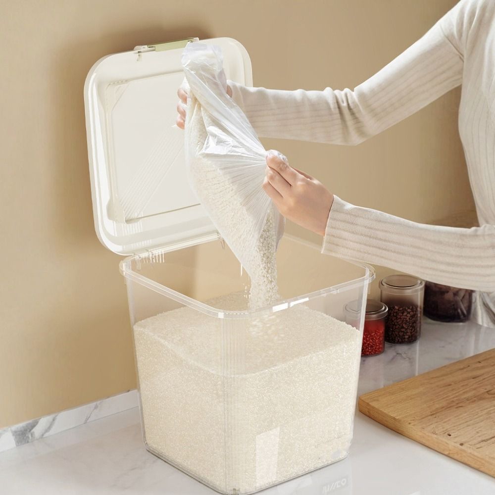 صندوق تخزين الأرز المضاد للحشر - مراجعة Food Storage With Wheels وسعره