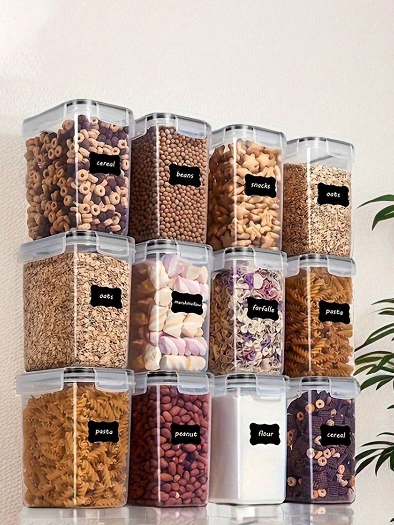 48 قطعة من حاويات تخزين الطعام - مراجعة Food Storage In Pantry وسعره