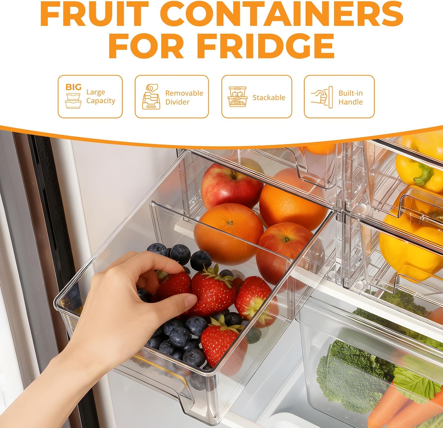 مجموعة من 2 أدراج تخزين قابلة  - مراجعة Stackable Pantry Bin وسعره