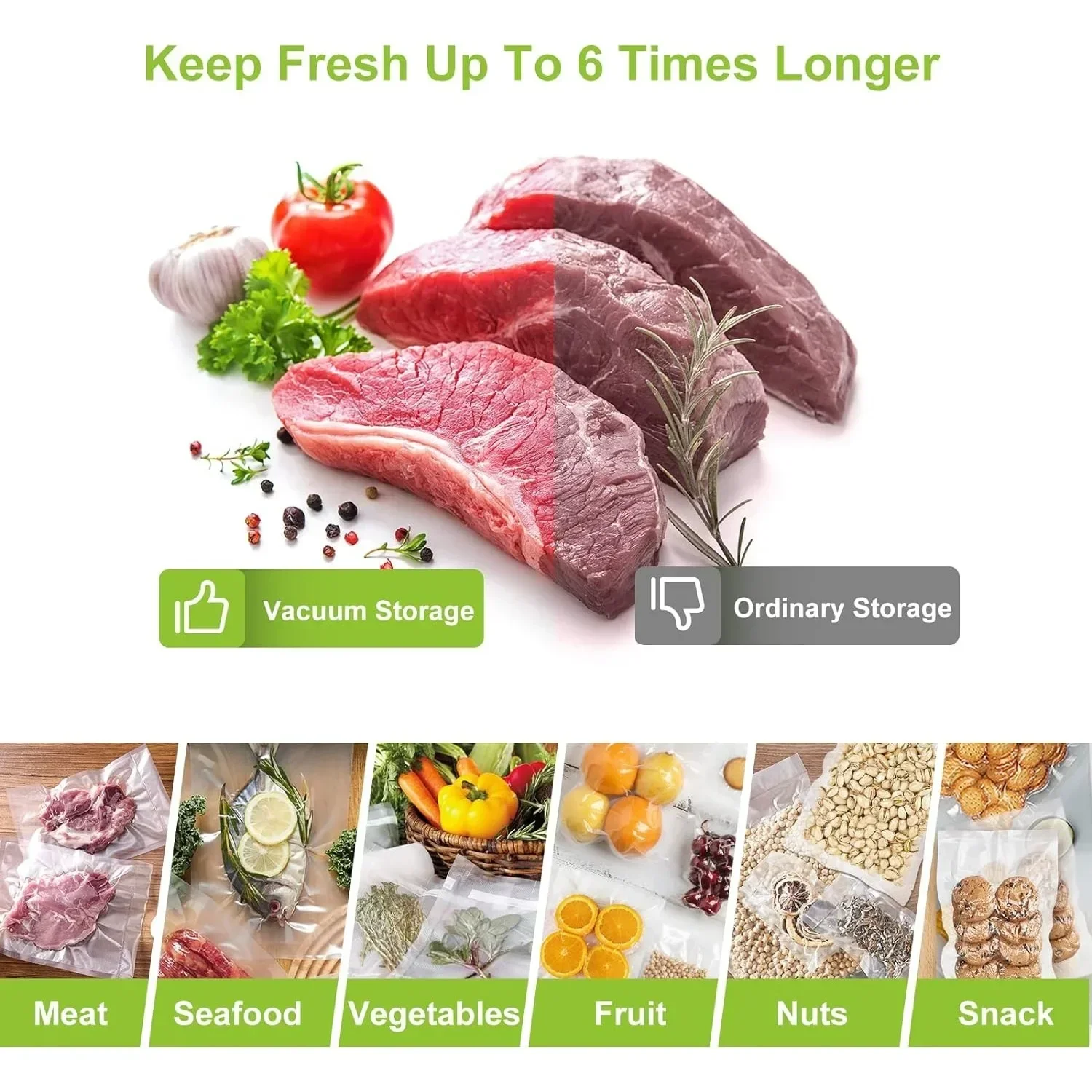 # لفائف تفريغ الهواء خالية من  - مراجعة Food Storage Kitchen وسعره