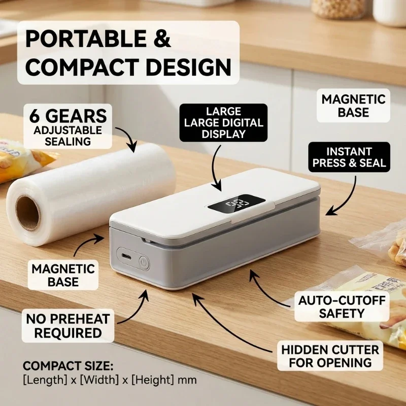 آلة لحام حراري صغيرة للأكياس ا - مراجعة Food Storage Vacuum Sealer Machine وسعره