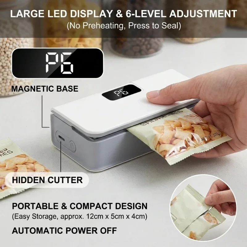 آلة لحام حراري صغيرة للأكياس ا - مراجعة Food Storage Vacuum Sealer Machine وسعره