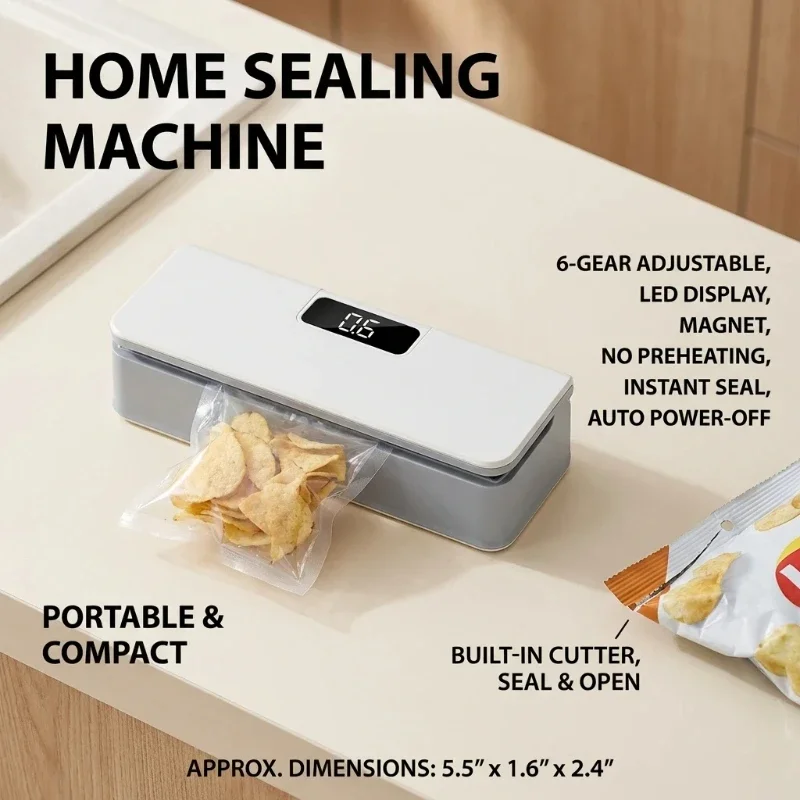 آلة لحام حراري صغيرة للأكياس ا - مراجعة Food Storage Vacuum Sealer Machine وسعره
