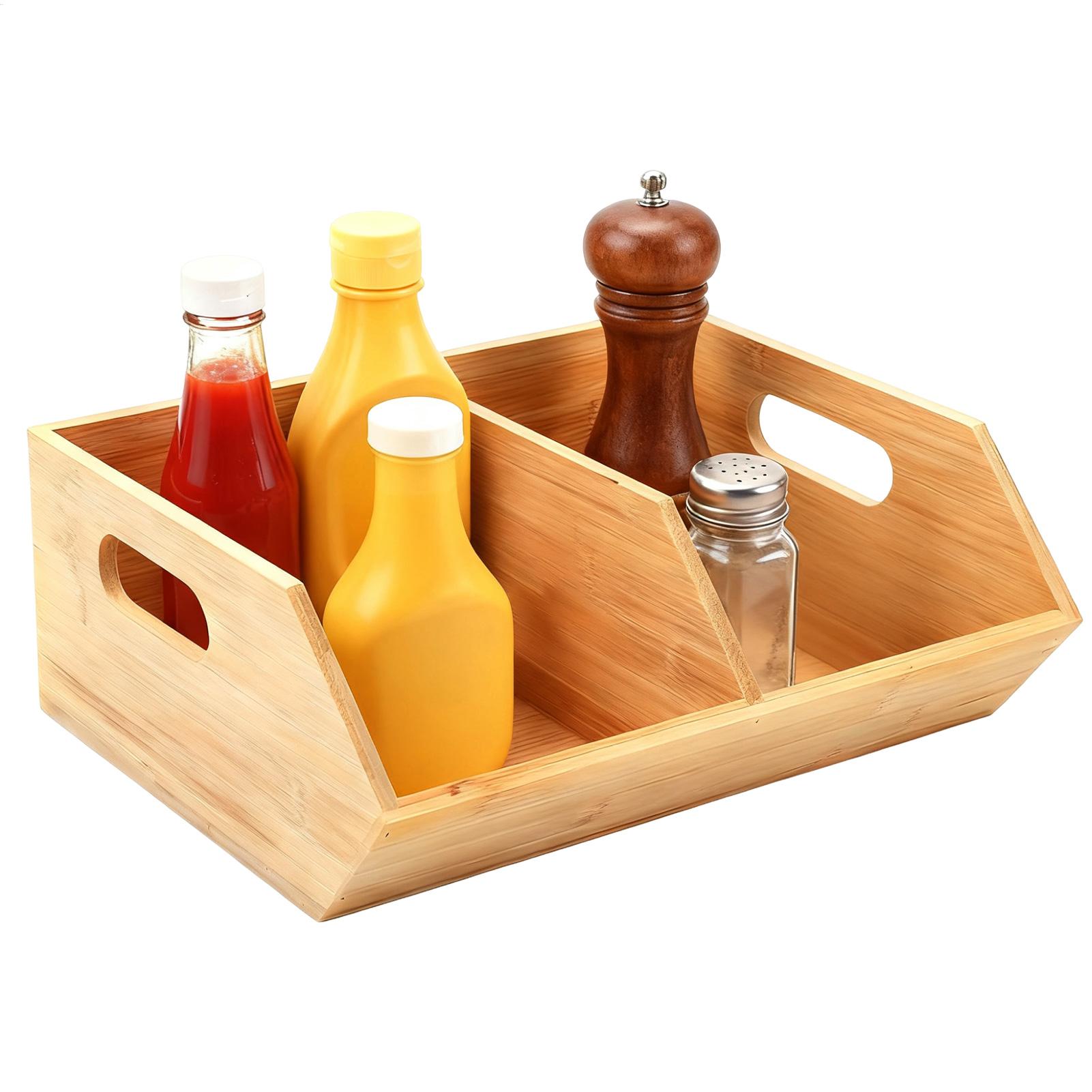 صناديق تخزين خشبية قابلة للتكد - مراجعة Stackable Pantry Bin وسعره