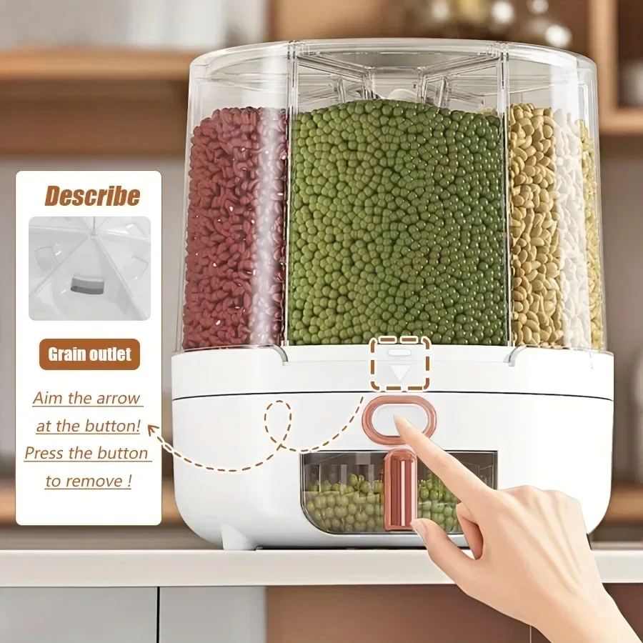 6 مقصورة 360 °   حاوية تخزين ط - مراجعة Food Storage In Pantry وسعره