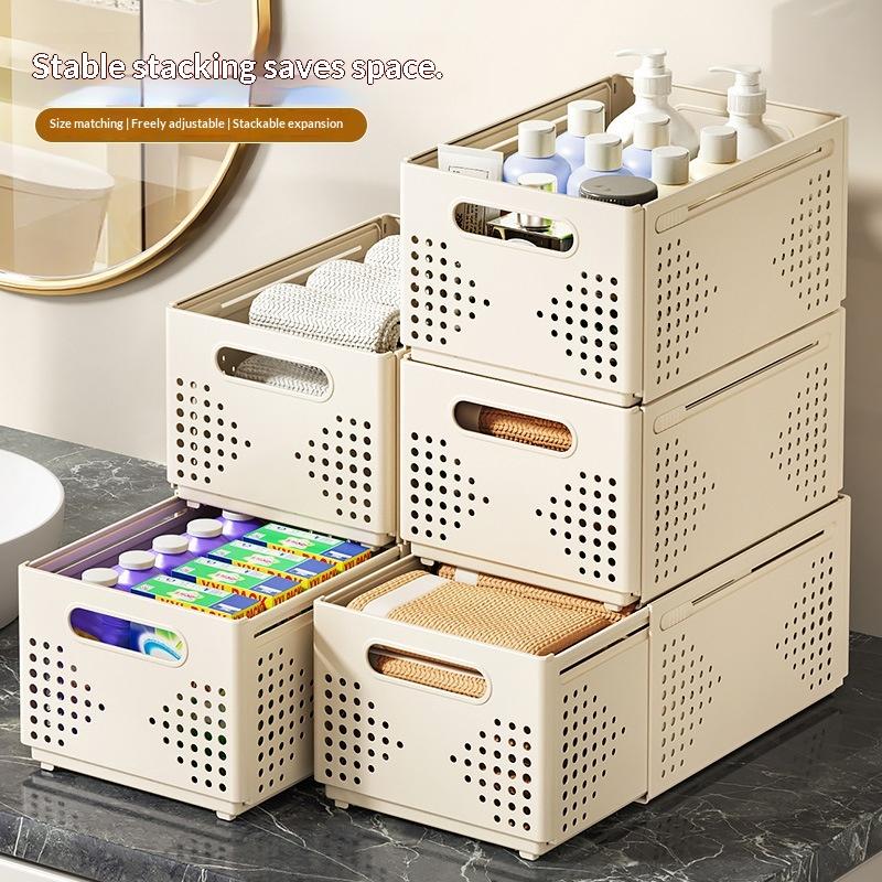 ● صندوق تخزين بلاستيكي قابل لل - مراجعة Stackable Pantry Bin وسعره