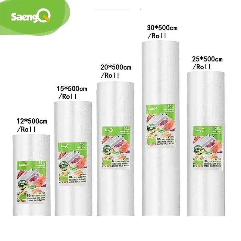 SaengQ أكياس مكنسة للأغذية فرا - مراجعة Food Storage Vacuum Bags وسعره