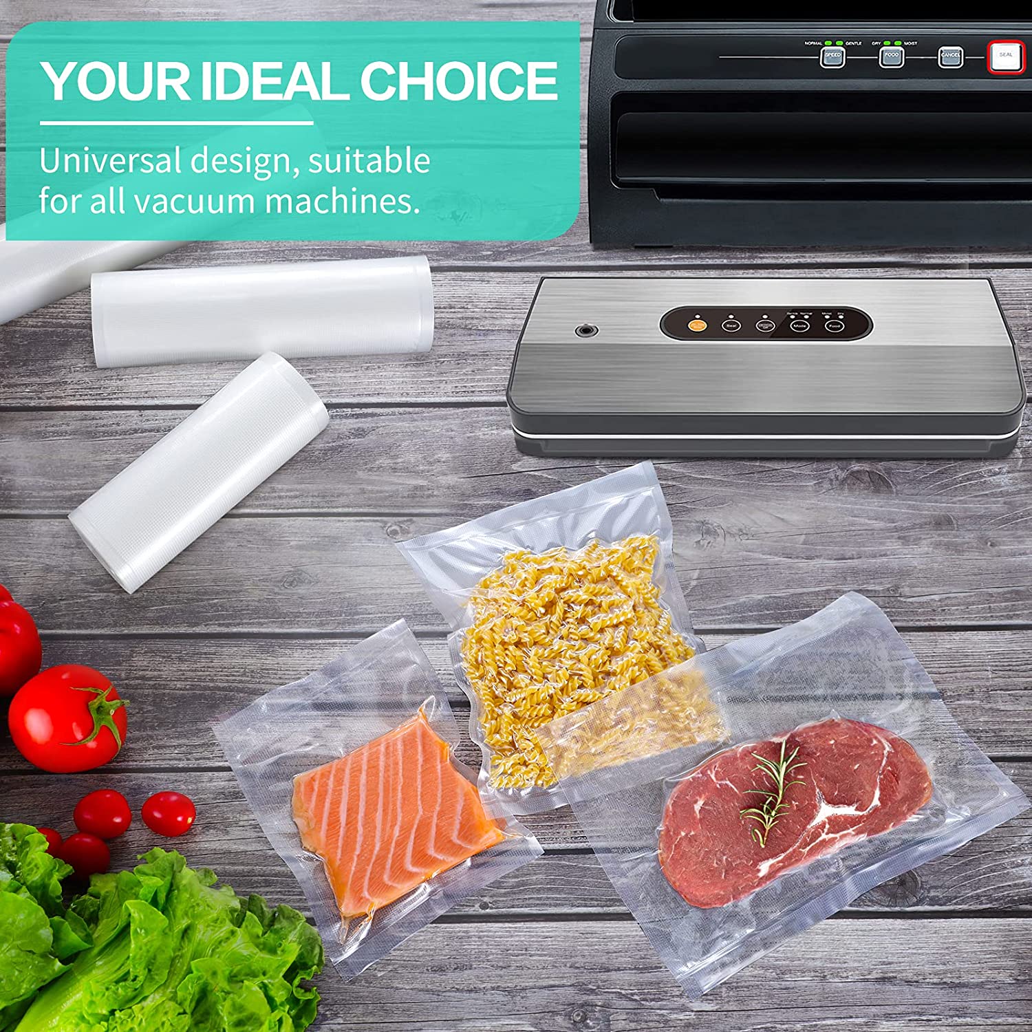 أكياس مطبخ للتفريغ الهوائي، أك - مراجعة Food Storage Vacuum Sealer Machine وسعره