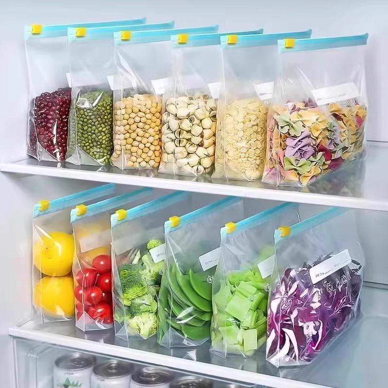 أكياس تخزين الطعام بقفل بسحاب، - مراجعة Food Storage No Plastic وسعره