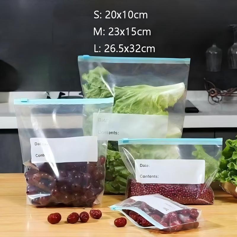 أكياس تخزين الطعام بقفل بسحاب، - مراجعة Food Storage No Plastic وسعره