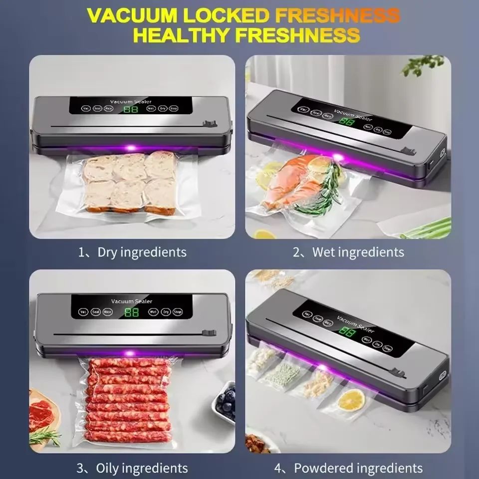 ماكينة ختم الفراغ مع 10 أكياس  - مراجعة Food Storage Vacuum Sealer Machine وسعره