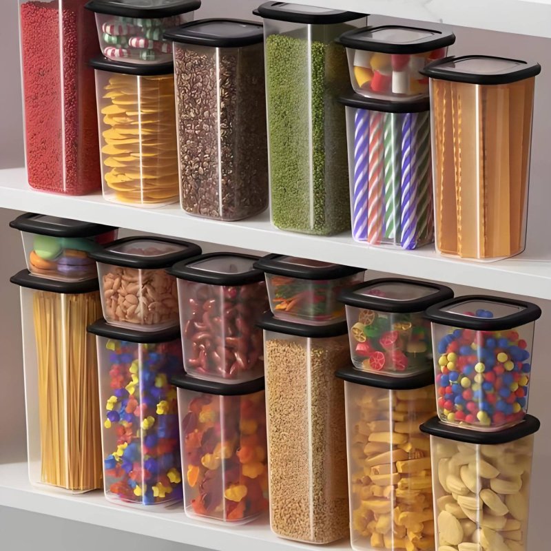 مجموعة من 6 حاويات تخزين طعام  - مراجعة Food Storage In Pantry وسعره