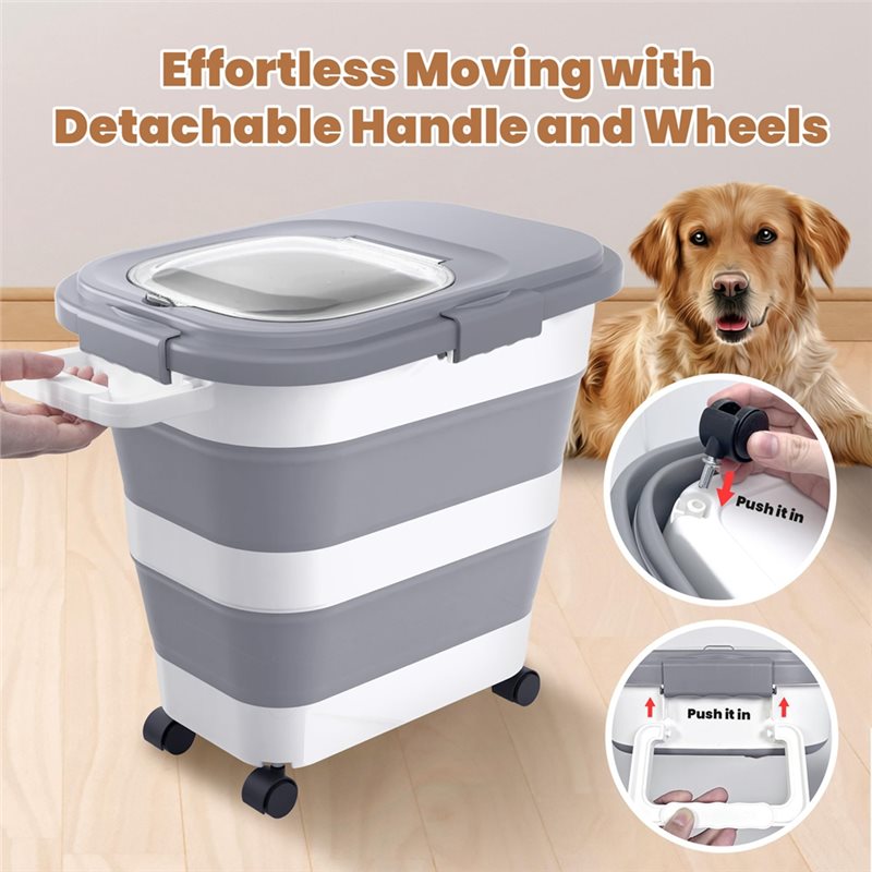 حاوية تخزين طعام A53Q - حاوية  - مراجعة Food Storage With Wheels وسعره
