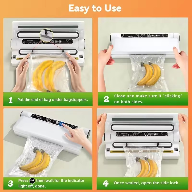 جهاز تفريغ الهواء لحفظ الطعام  - مراجعة Food Storage Vacuum Sealer Machine وسعره