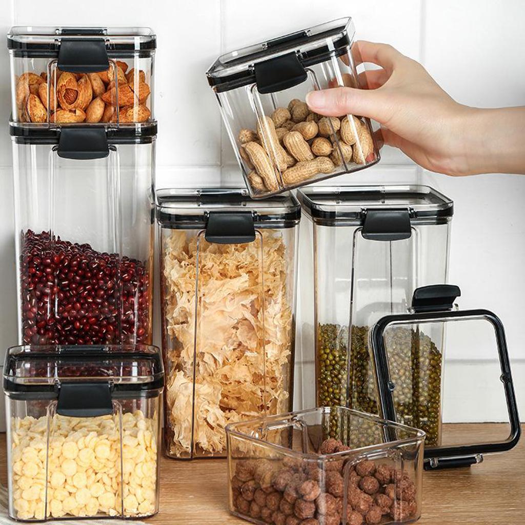 حاويات تخزين شفافة للثلاجة مع  - مراجعة Stackable Pantry Bin وسعره