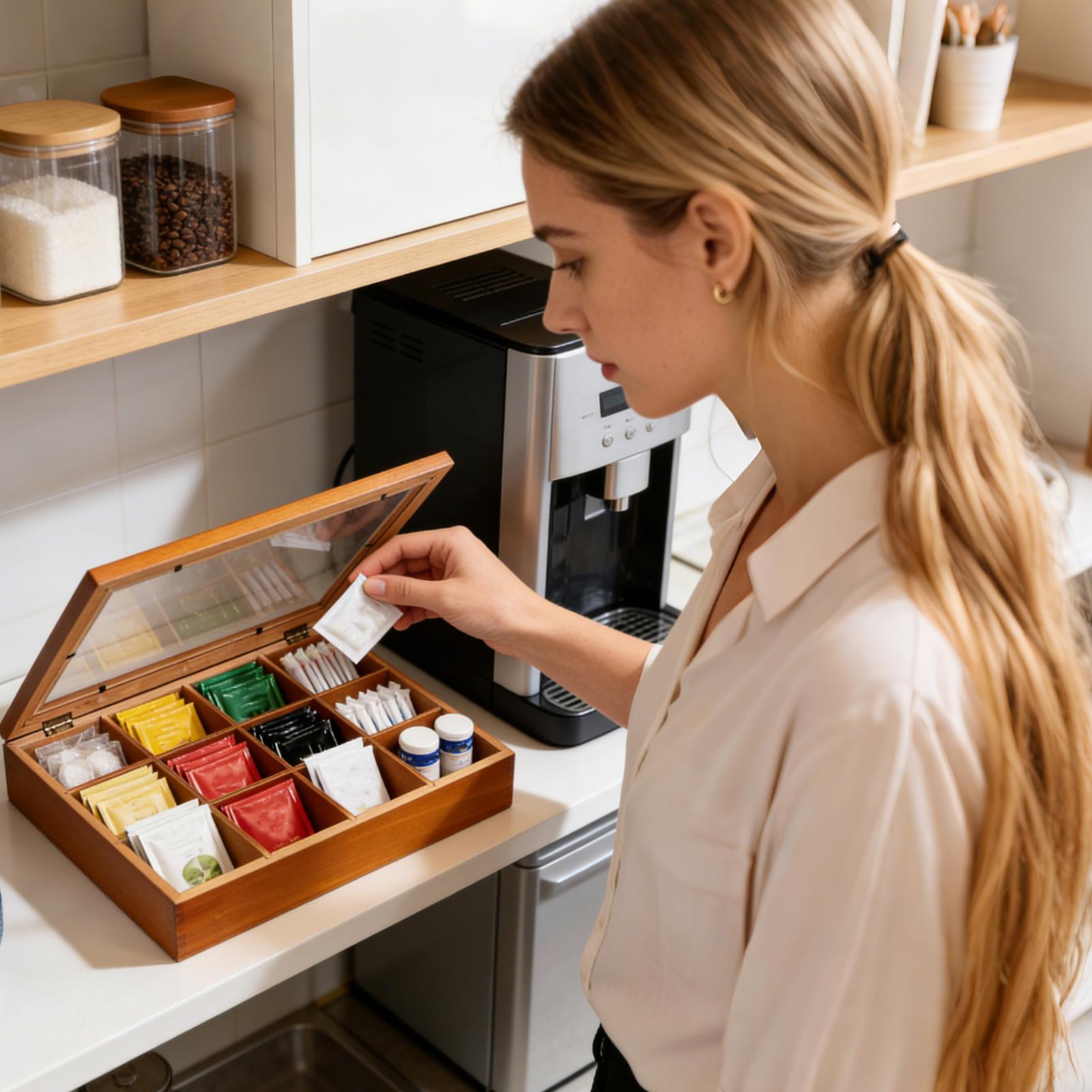 صندوق تخزين أكياس الشاي بـ 12  - مراجعة Stackable Pantry Bin وسعره
