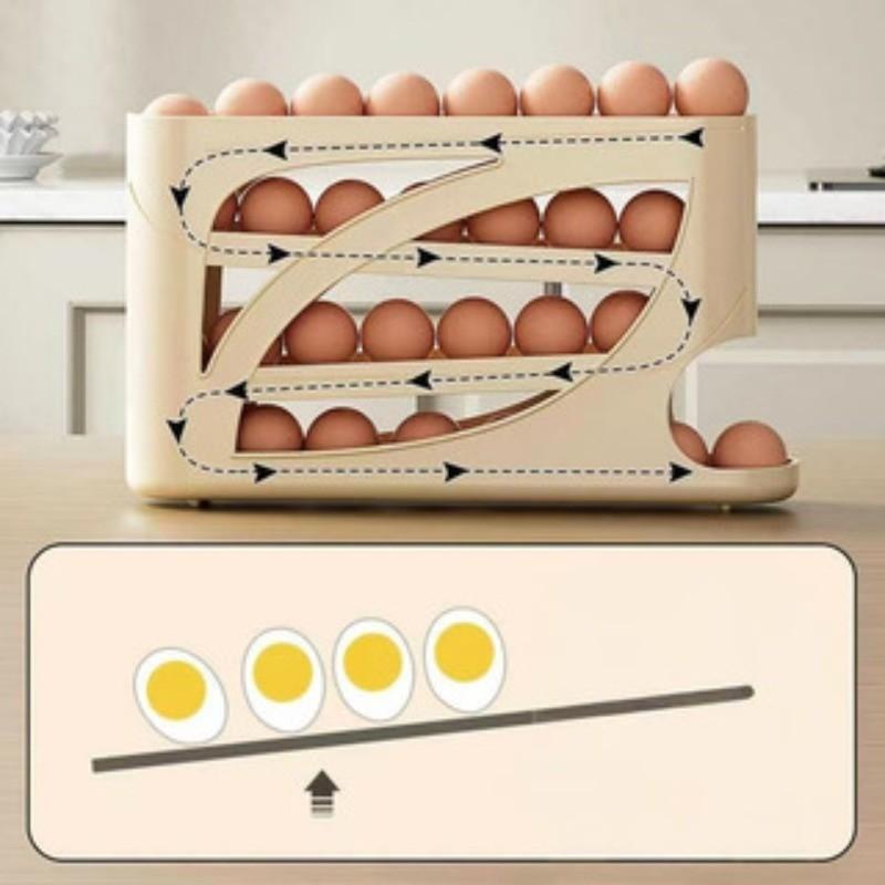 موزع بيض دوار للثلاجة - حامل ب - مراجعة Food Storage Eggs وسعره