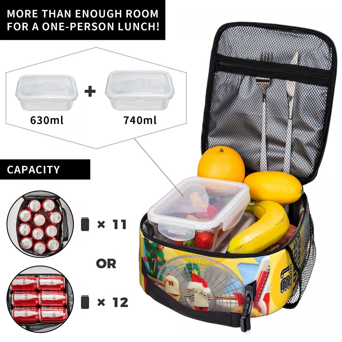 حقيبة غداء معزولة حرارياً بتصم - مراجعة Xmas Food Storage Containers وسعره