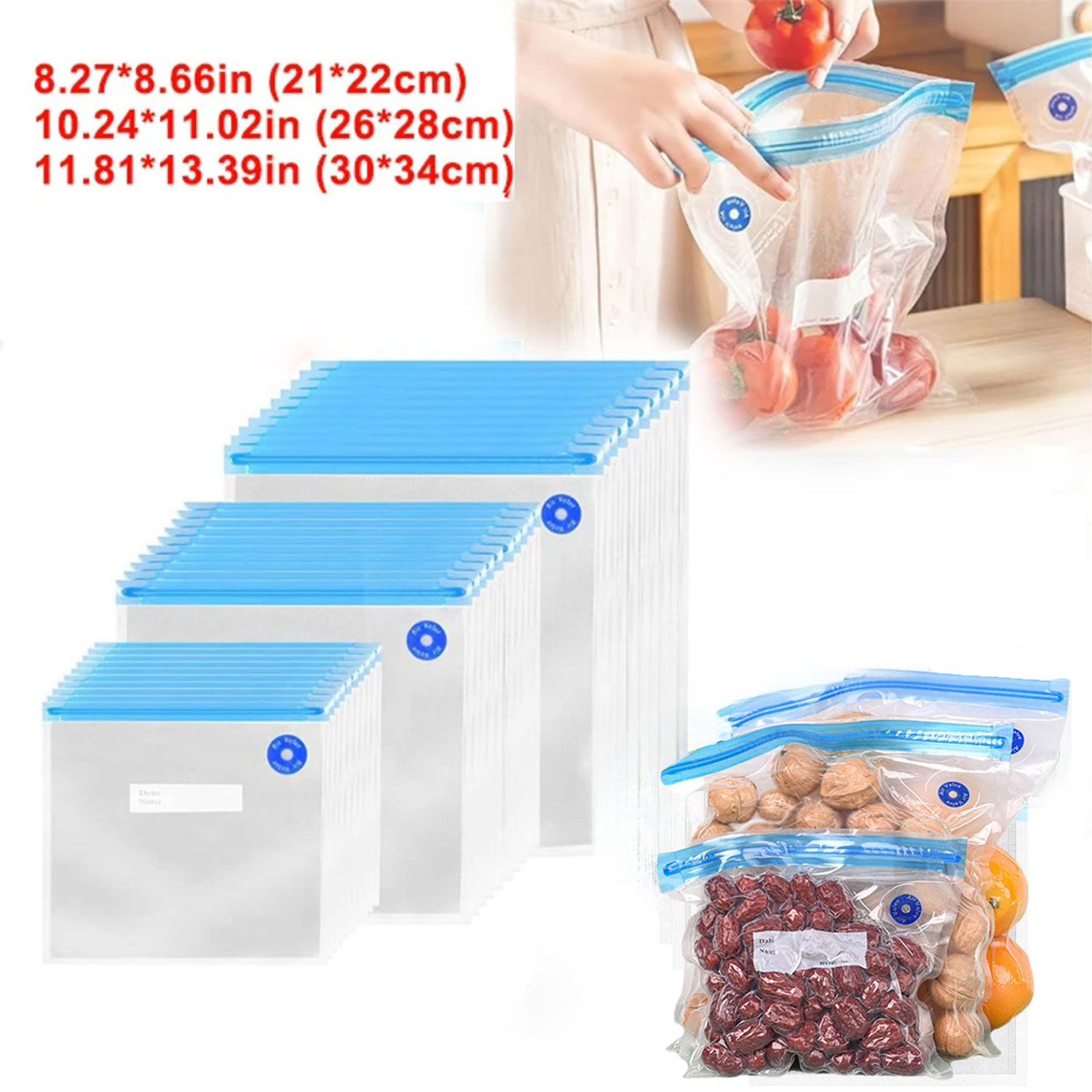 أكياس سوس فيد قابلة لإعادة الا - مراجعة Food Storage Vacuum Bags وسعره