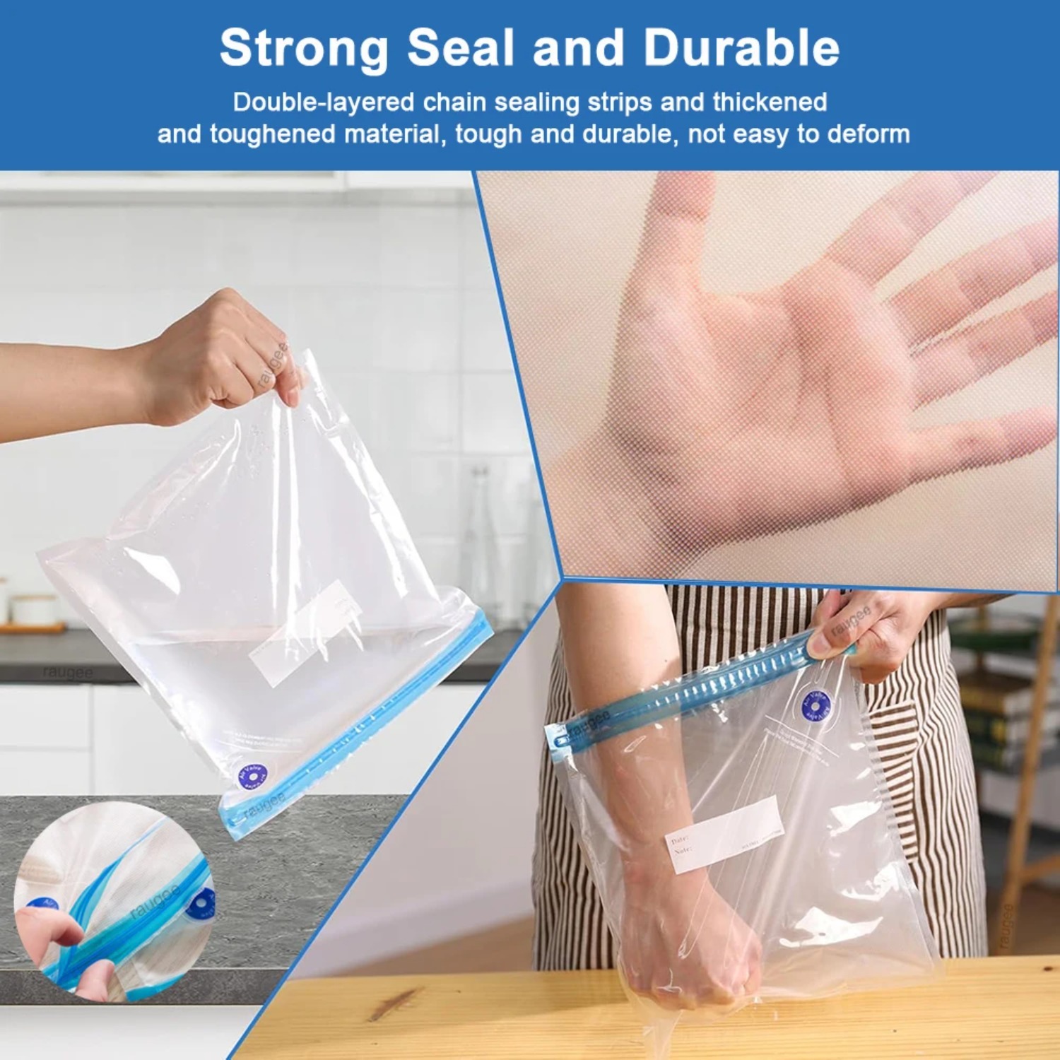 أكياس سوس فيد قابلة لإعادة الا - مراجعة Food Storage Vacuum Bags وسعره