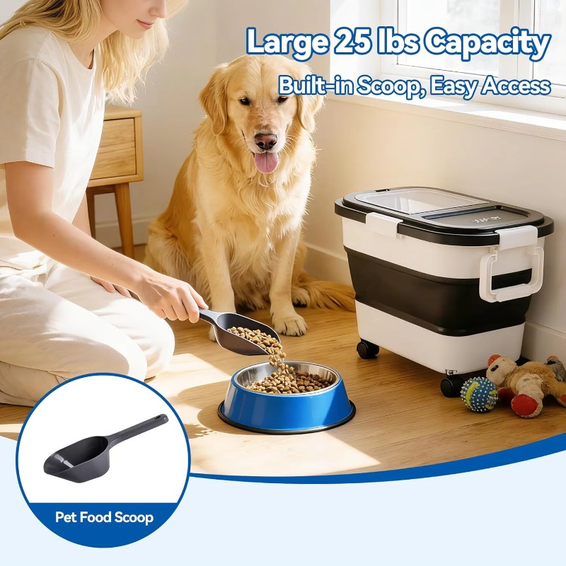 حاوية تخزين طعام الكلاب سعة 20 - مراجعة Food Storage With Wheels وسعره