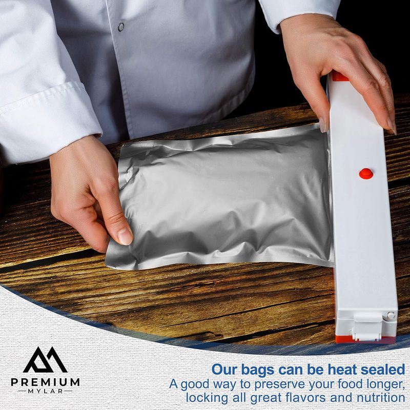 25 كيس مايلار - أكياس مايلار ق - مراجعة Food Storage Vacuum Bags وسعره