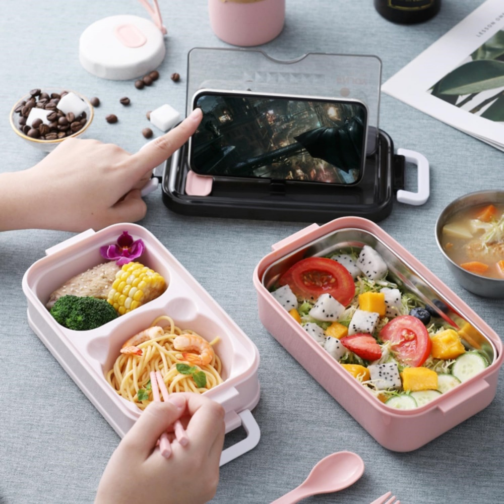 علبة غداء محمولة ذات طبقتين مع - مراجعة Food Storage Vault وسعره