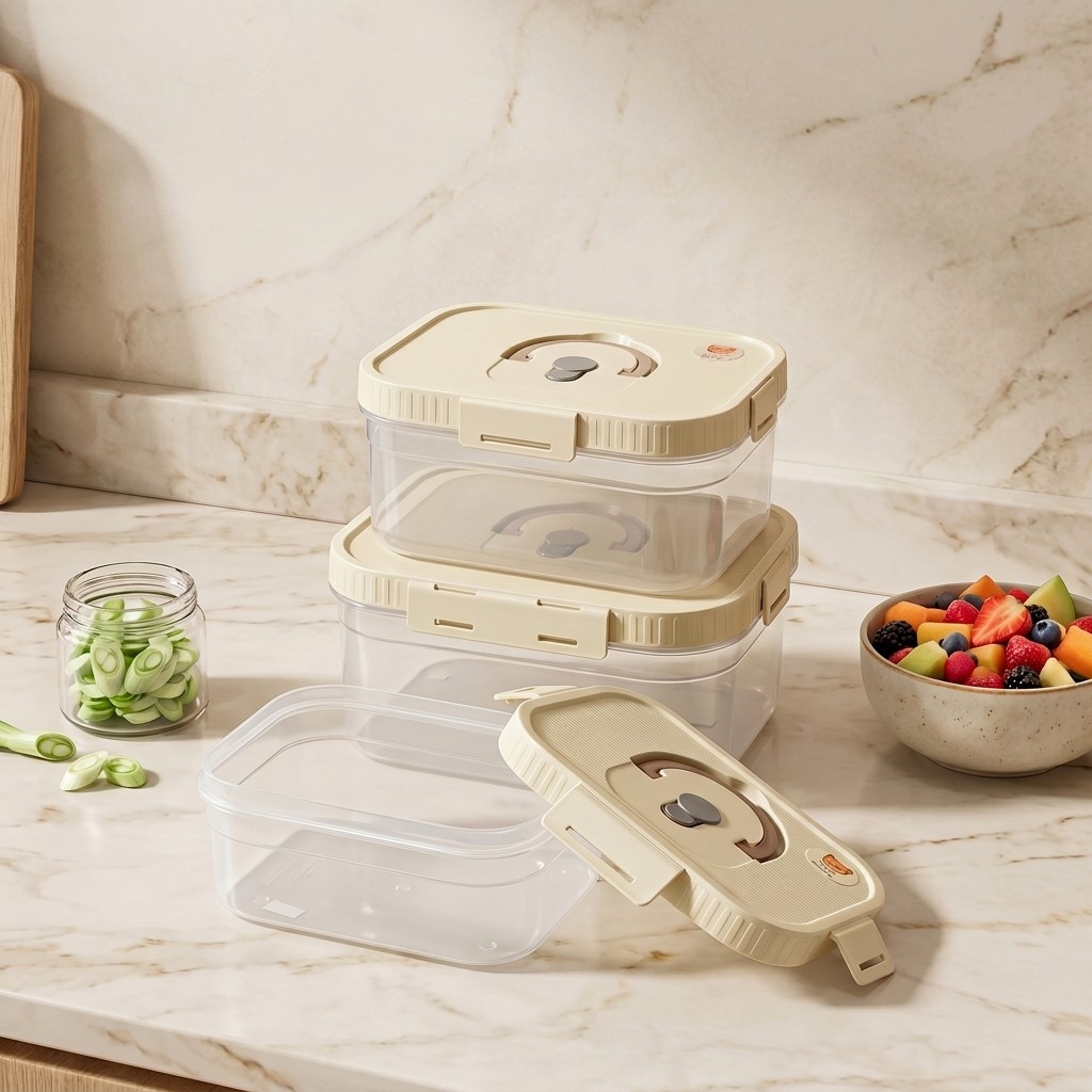 صندوق تخزين طعام بلاستيكي شفاف - مراجعة Food Storage Handling وسعره