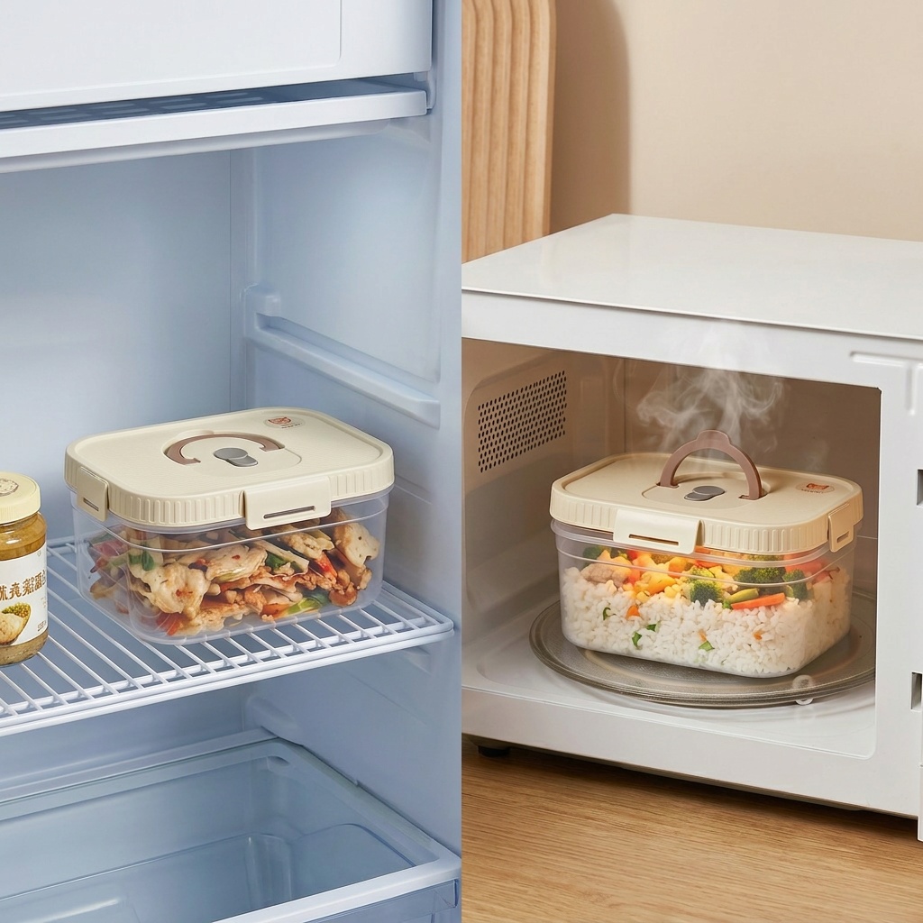 صندوق تخزين طعام بلاستيكي شفاف - مراجعة Food Storage Handling وسعره